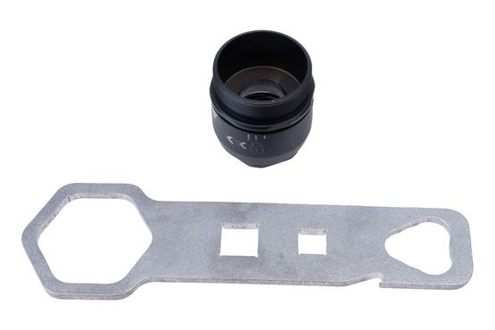 Quick-detach suppressor mount constructed from Titanium.